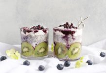 Low Calorie Chia Seed Overnight Breakfast Pudding