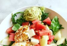 Try this Delicious Halloumi and cherry salad