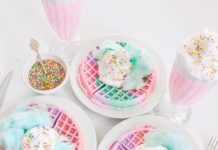 How to Make Fun Rainbow Waffles