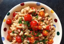 Cannellini Bean Salad with Cherry Tomatoes and Haricots Verts