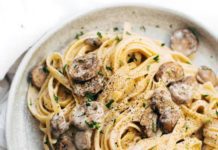 Creamy 20-Minute Mushroom Fettuccine Creamy 20-Minute Mushroom Fettuccine