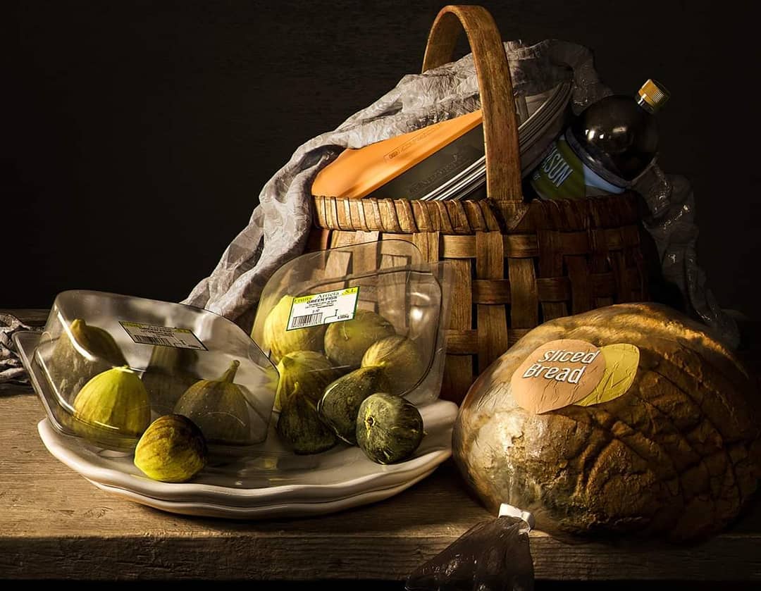 These Still Life Photos Show Fruits And Vegetables Wrapped In Plastic these-still-life-photos-show-fruits-and-vegetables-wrapped-in-plastic