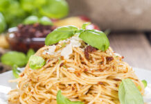 This Sun-Dried Tomato Pesto Pairs Perfectly with Pasta Spaghetti and Tomato Pesto